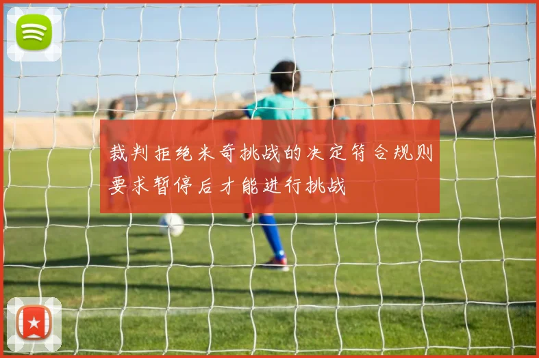 裁判拒绝米奇挑战的决定符合规则要求暂停后才能进行挑战